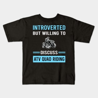 Introverted ATV Quad Riding Kids T-Shirt